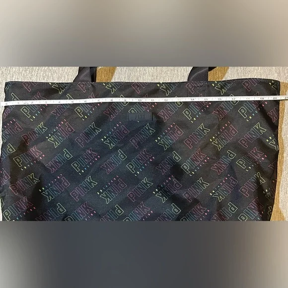 Victoria's Secret PINK black weekender tote bag - NWT - Picture 6 of 9